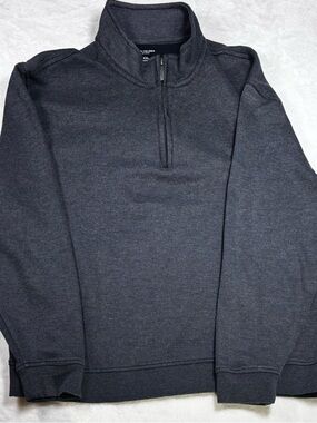 Van Heusen men’s XXL gray flex knit pullover, cotton‑poly blend